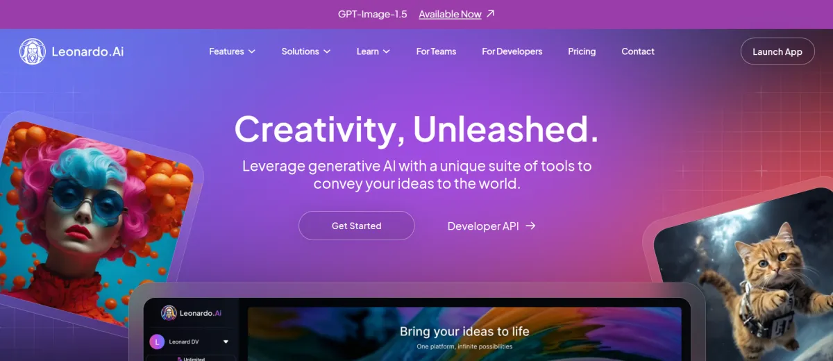 ليوناردو AI Interface