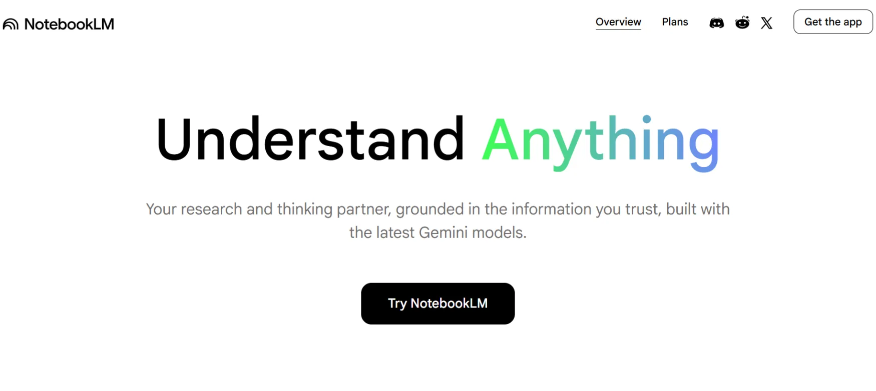 NotebookLM Interface