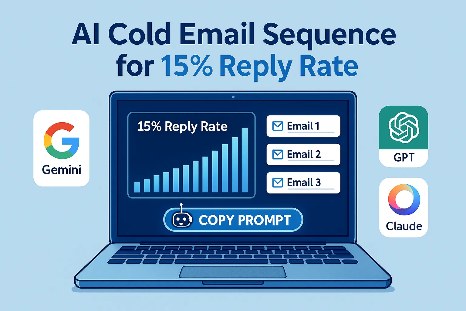 Cold Email AI Prompt: 15% Reply Rate Sequence for SaaS Founders
