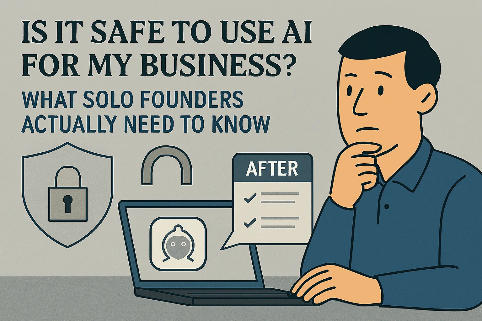 Is It Safe to Use AI for My Business? What Solo Founders Need to Know