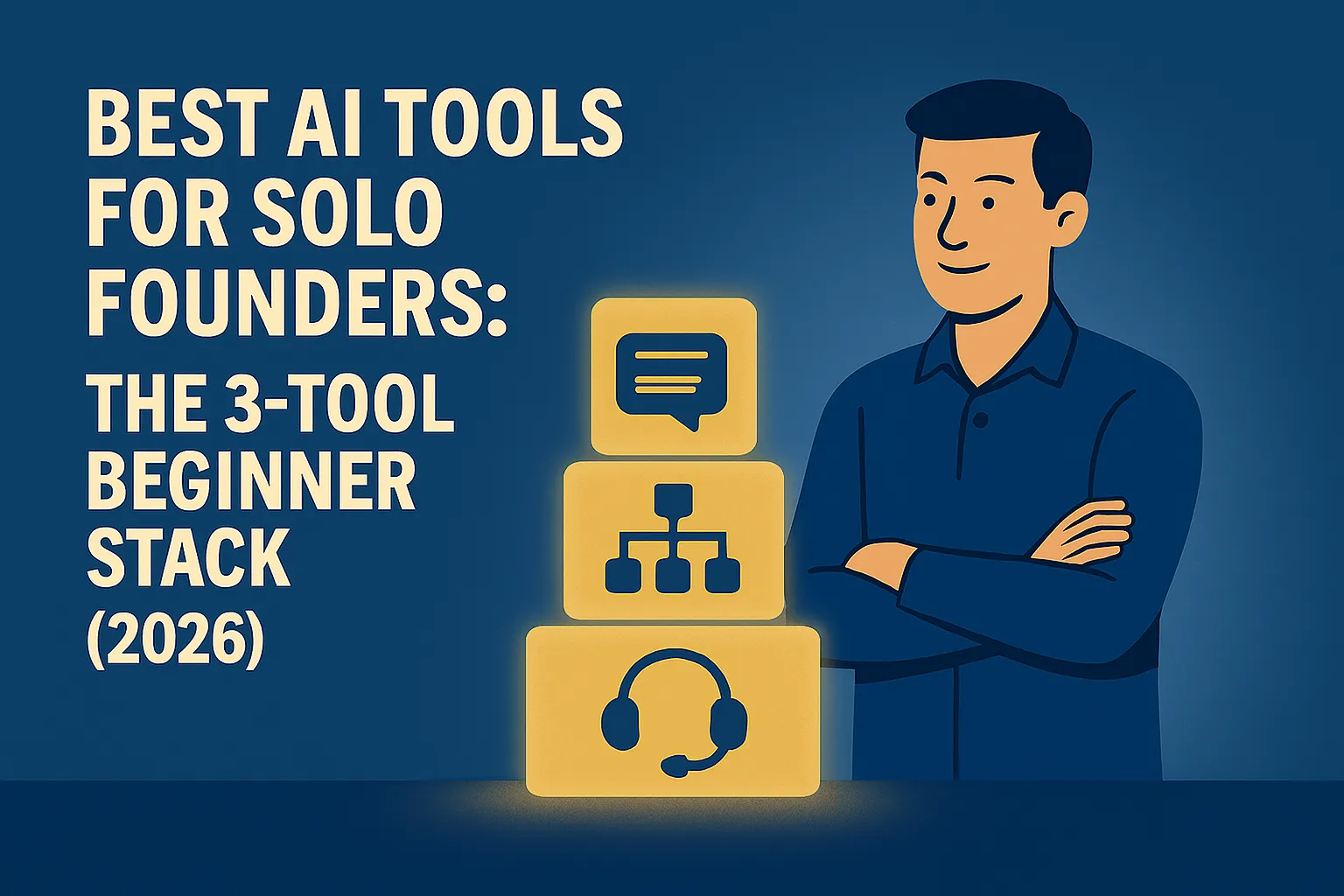 The Solo Founder AI Stack for Beginners: Start With These 3 Tools
