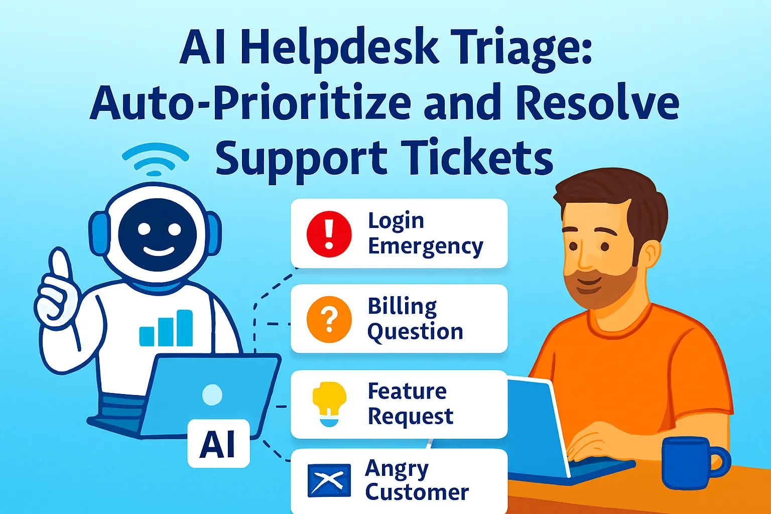 AI Helpdesk Triage: Auto-Prioritize and Resolve Tickets