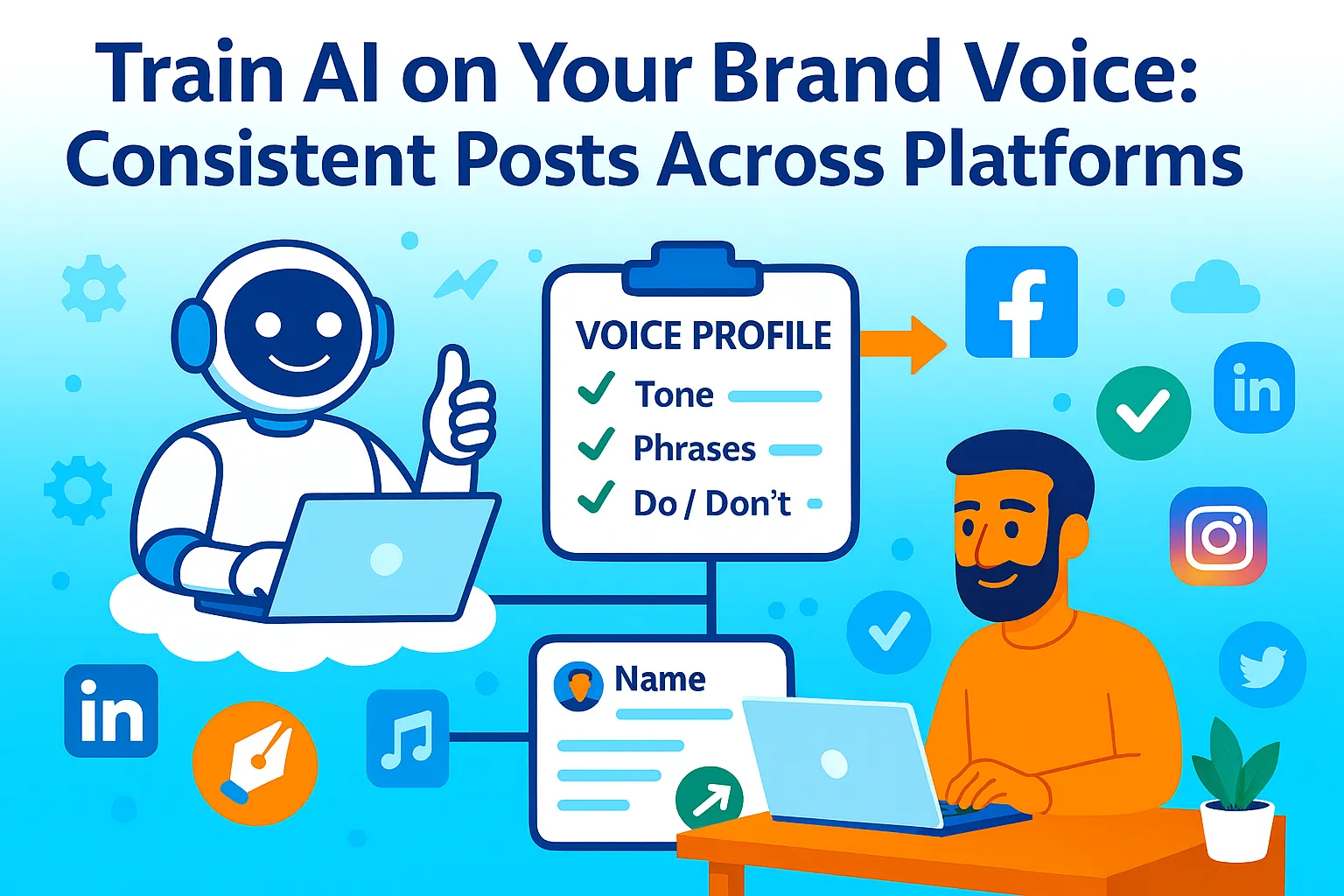 Train AI on Your Voice: Never Sound Like a Robot on Social Media