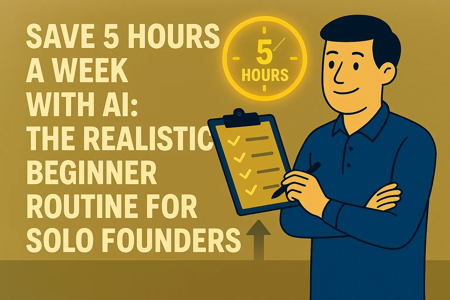 Save 5 Hours a Week With AI: The Beginner Routine for Solo Founders