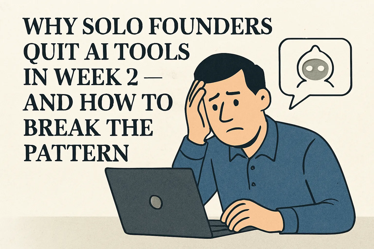 Why Most Solo Founders Quit AI Tools in Week 2 (And How to Not Be That Person)