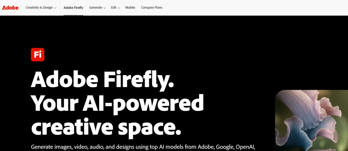 Adobe Firefly Interface