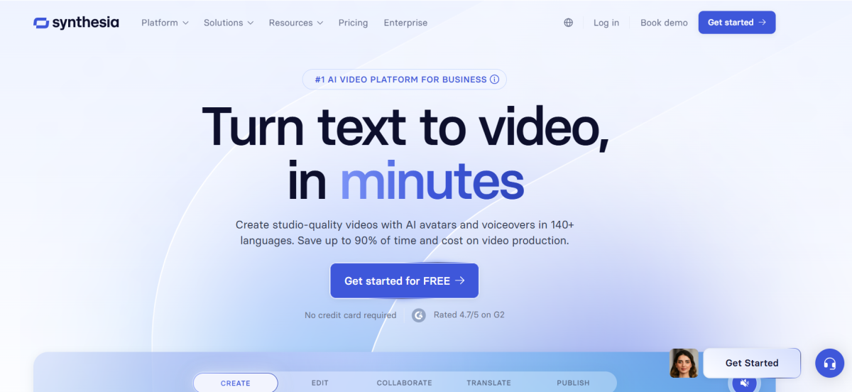 Synthesia Screenshot