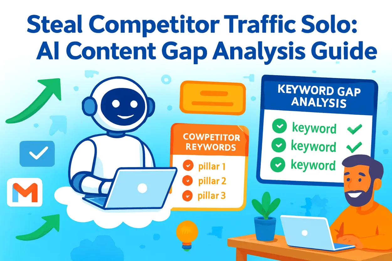 Steal Your Competitors' Traffic: The AI Content Gap System for Solo Founders