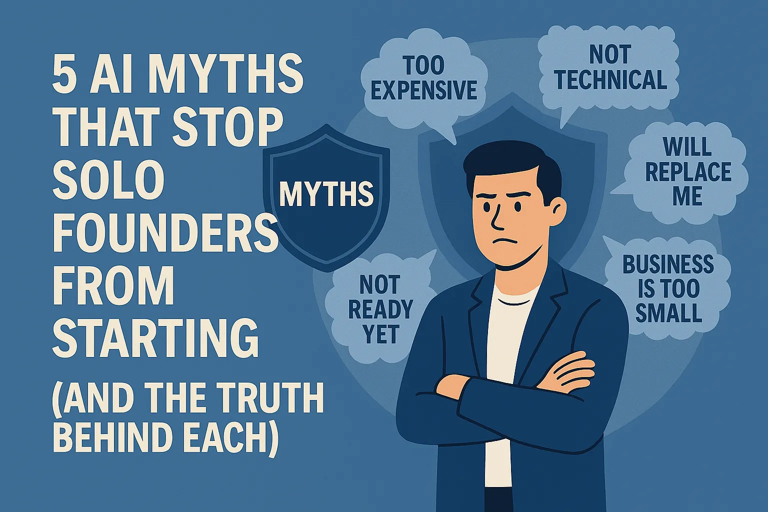 5 AI Myths That Stop Solo Founders From Starting (And the Truth Behind Each)