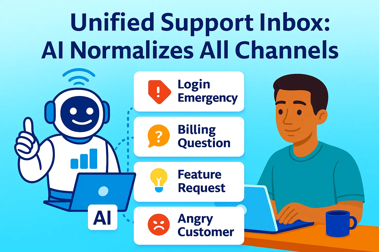 Unified Support Inbox: AI Normalizes All Channels