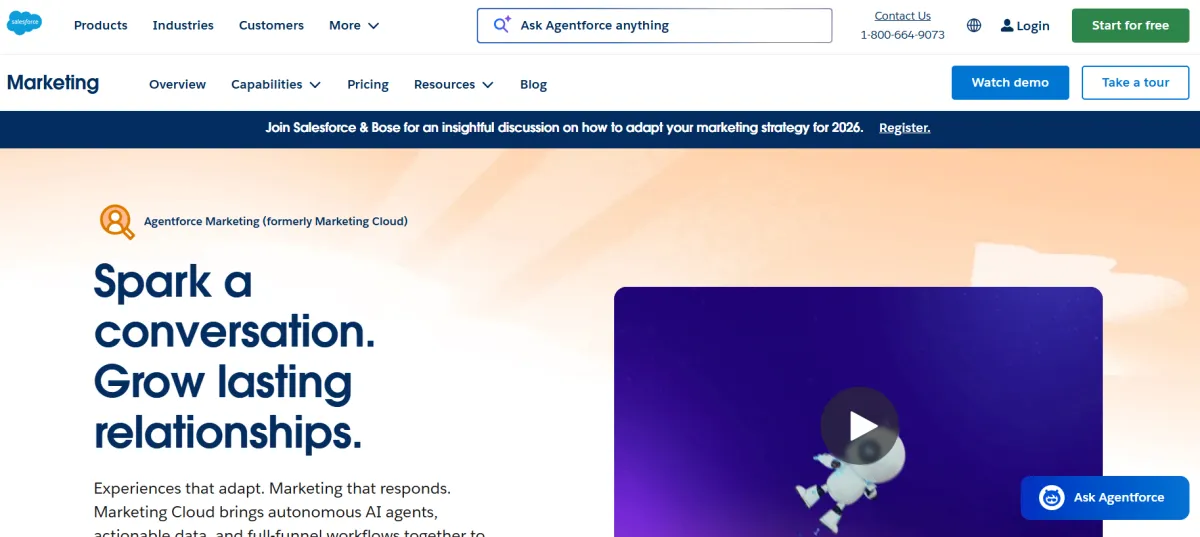 Salesforce Marketing Cloud Interface