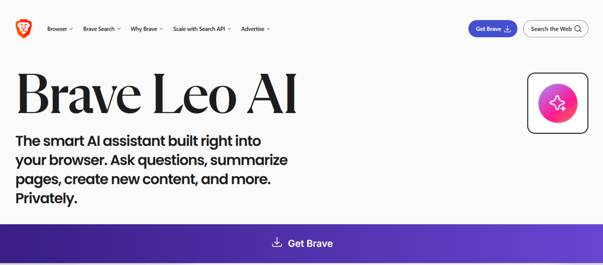 Brave Leo Screenshot